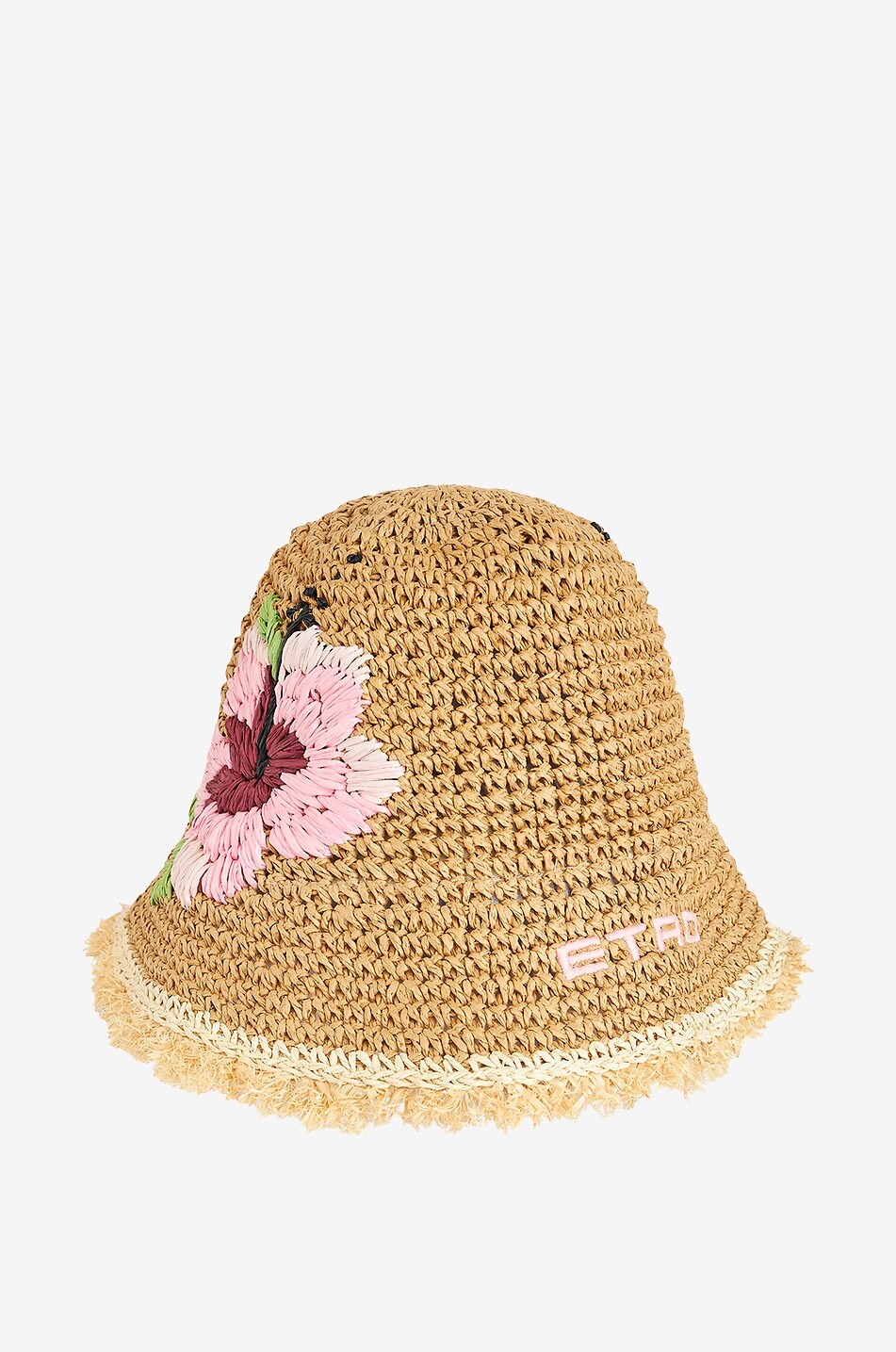 Bob tressé brodé Hibiscus