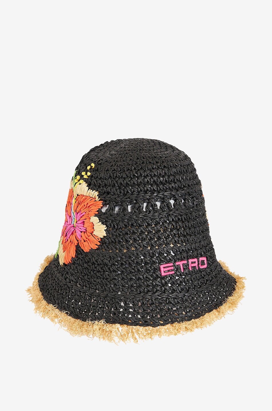 Bob tressé brodé Hibiscus