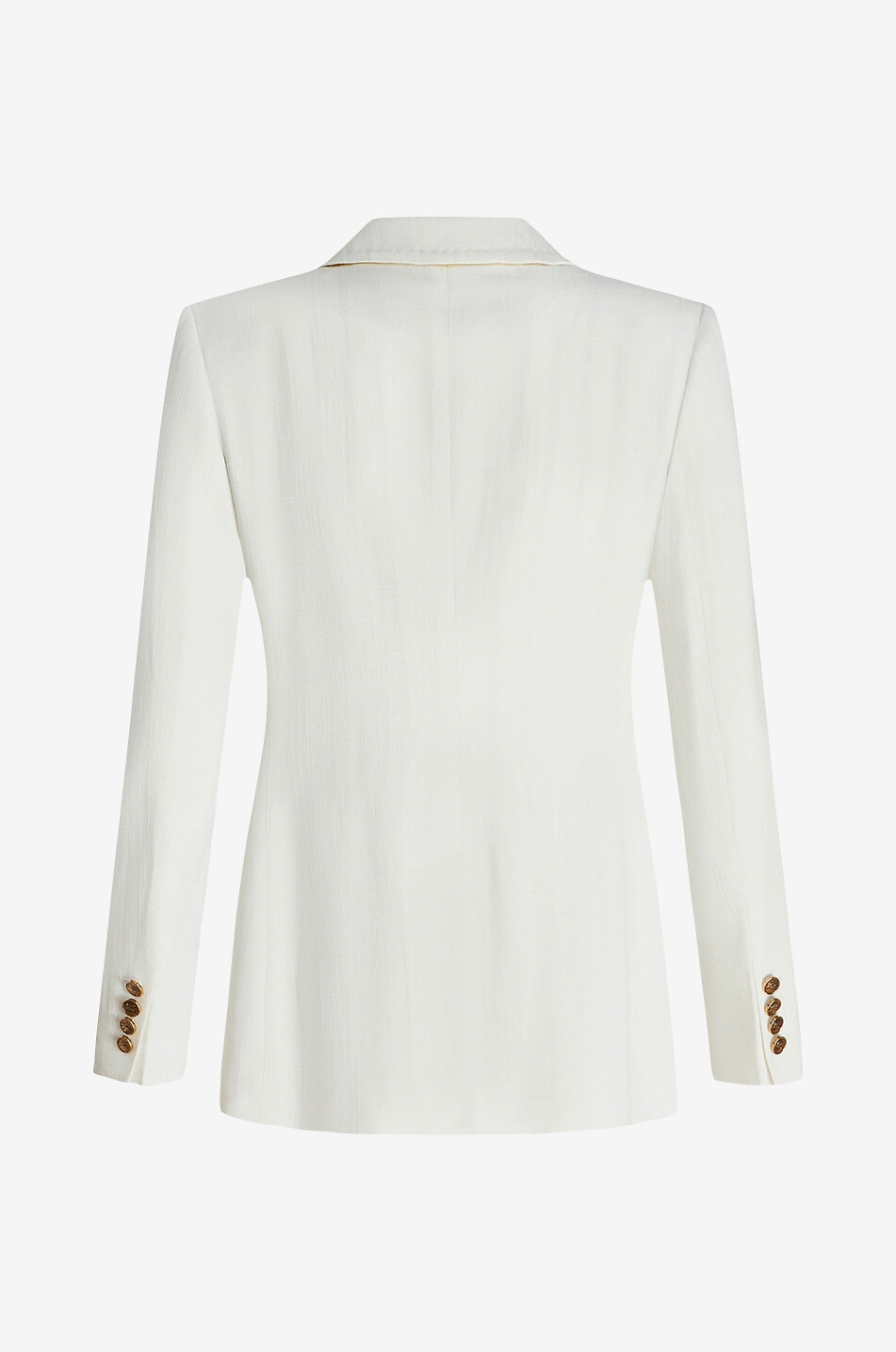 ETRO Taillierter Blazer aus mit feinen Karos texturiertem Jacquard Damen WEISS 2
