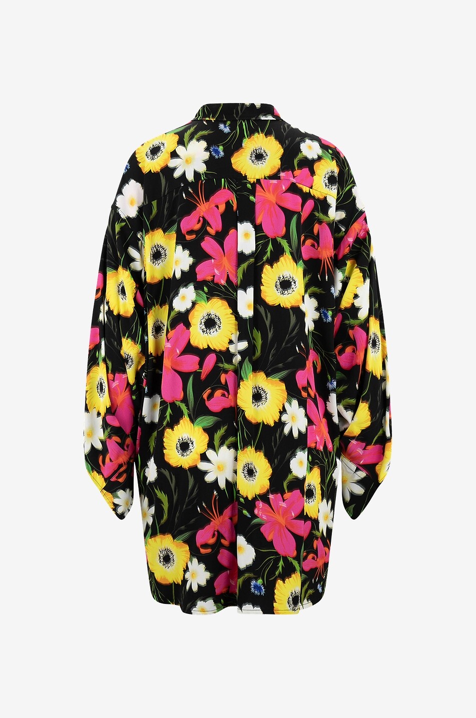 BALENCIAGA Geblümte Bluse mit Schluppe Twisted Swing Damen BUNT 2