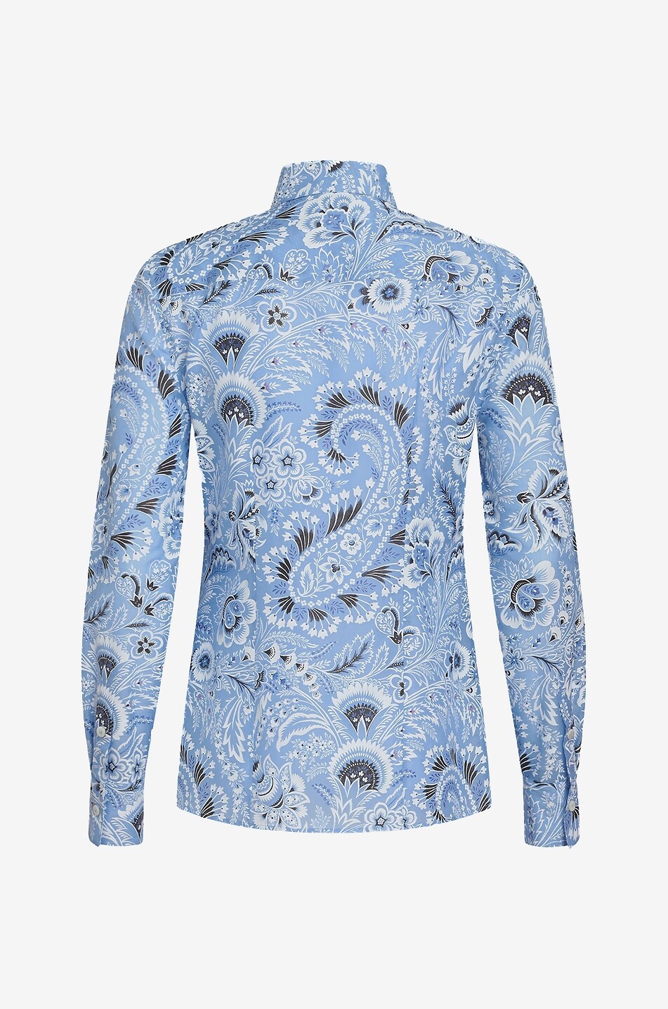 Transparentes Slim-Fit-Hemd mit Print Paisley Bouquet