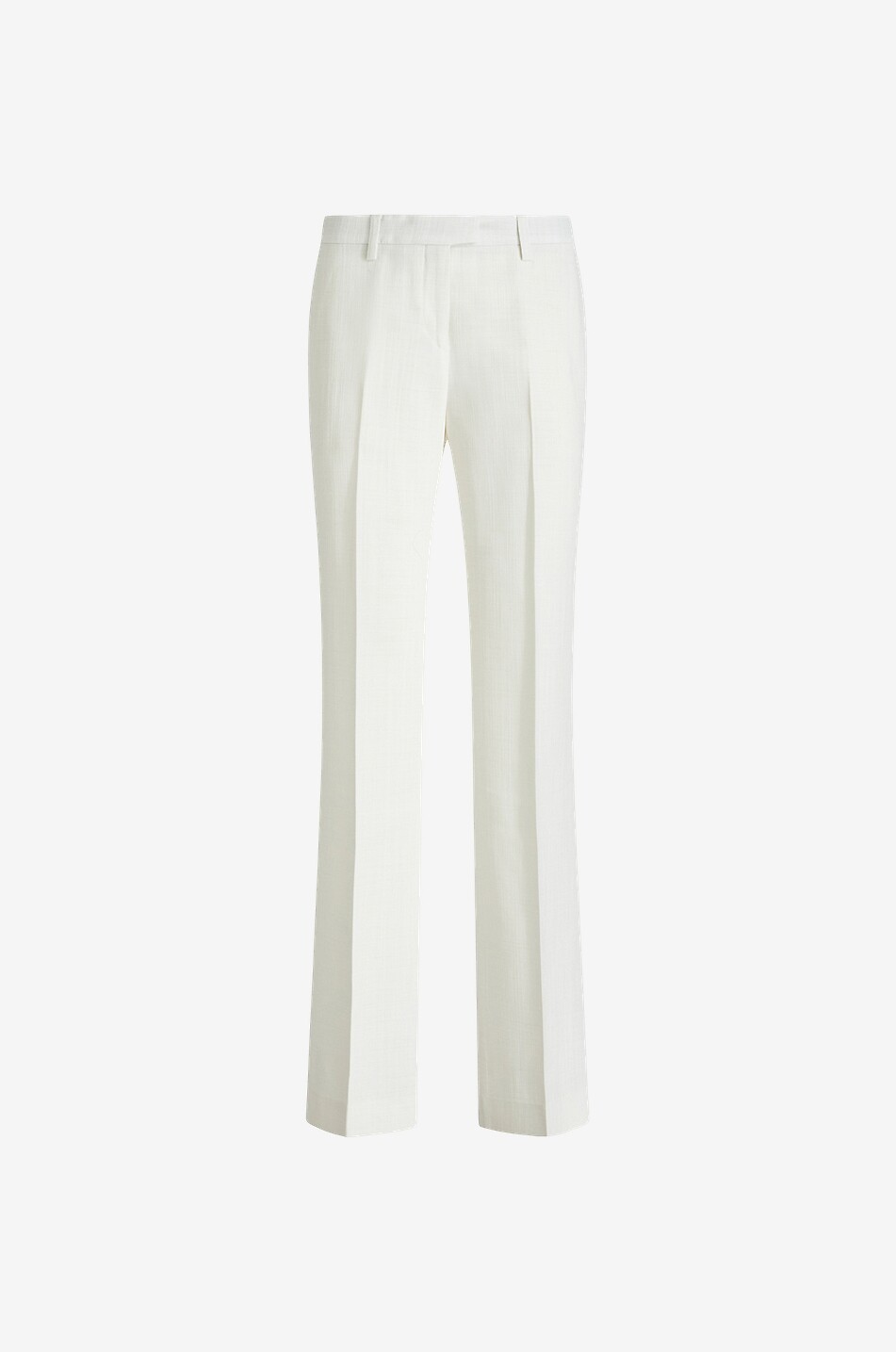 Pegaso straight-leg trousers in slub fabric