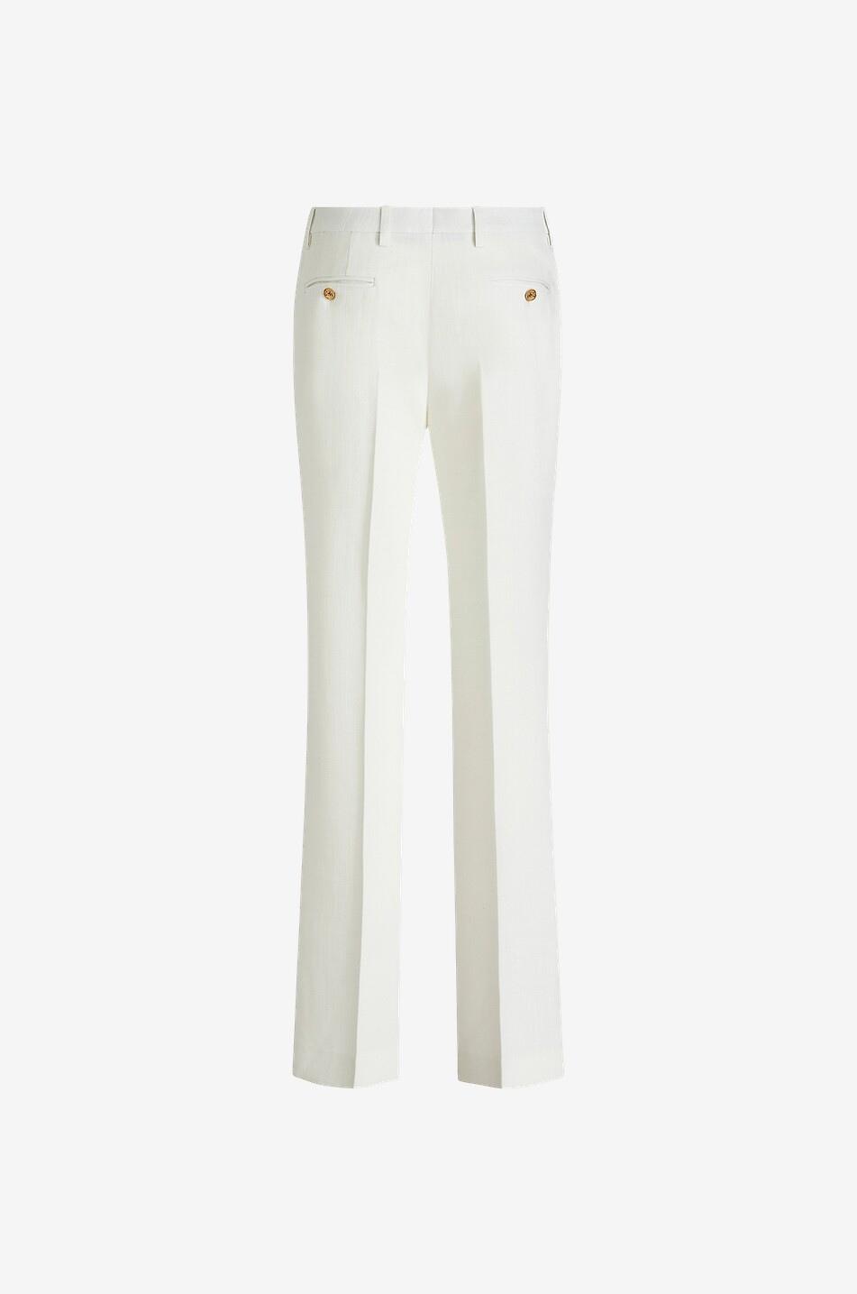 ETRO Pantalon droit en tissu flammé Pegaso Femme BLANC 2