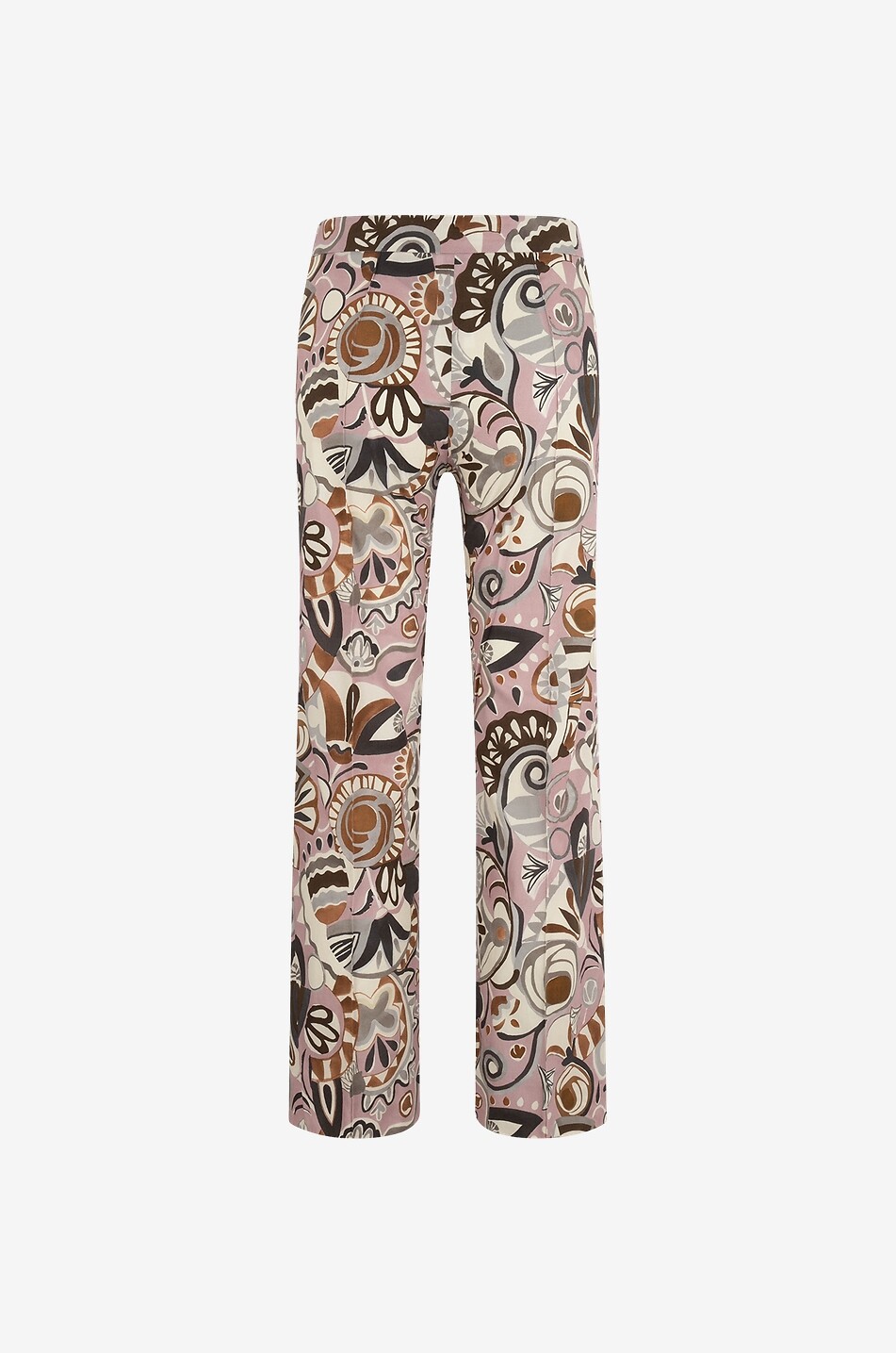 Licia cropped printed wide-leg trousers