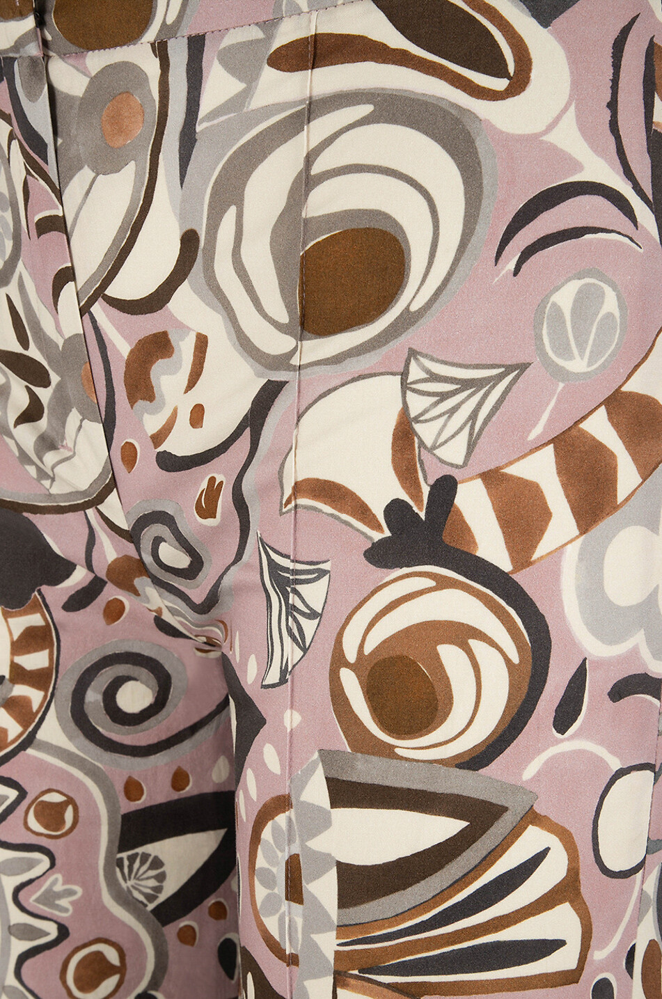 Licia cropped printed wide-leg trousers