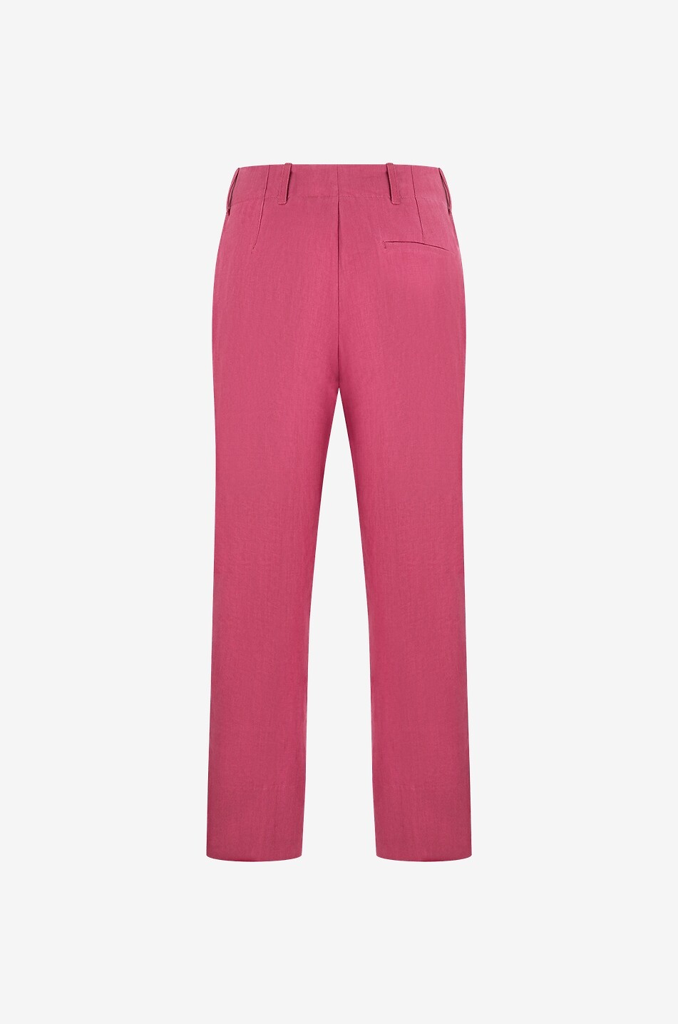 Leinenhose mit hohem Bund und weitem Bein Rebecca