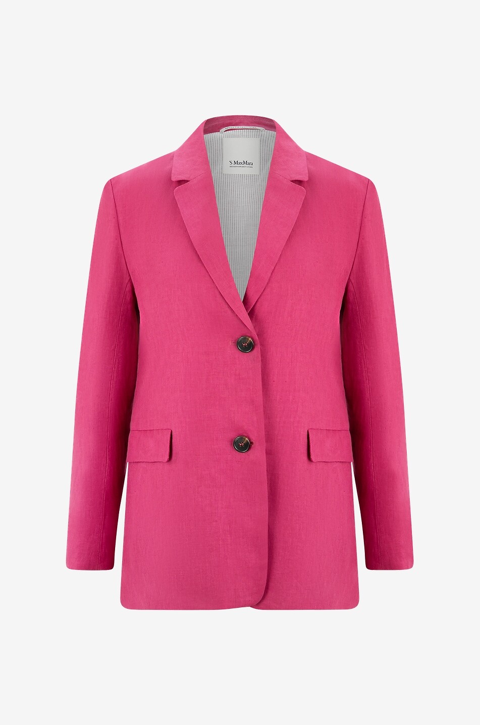 'S MAX MARA Sofia single-breasted linen blazer Women PINK 1