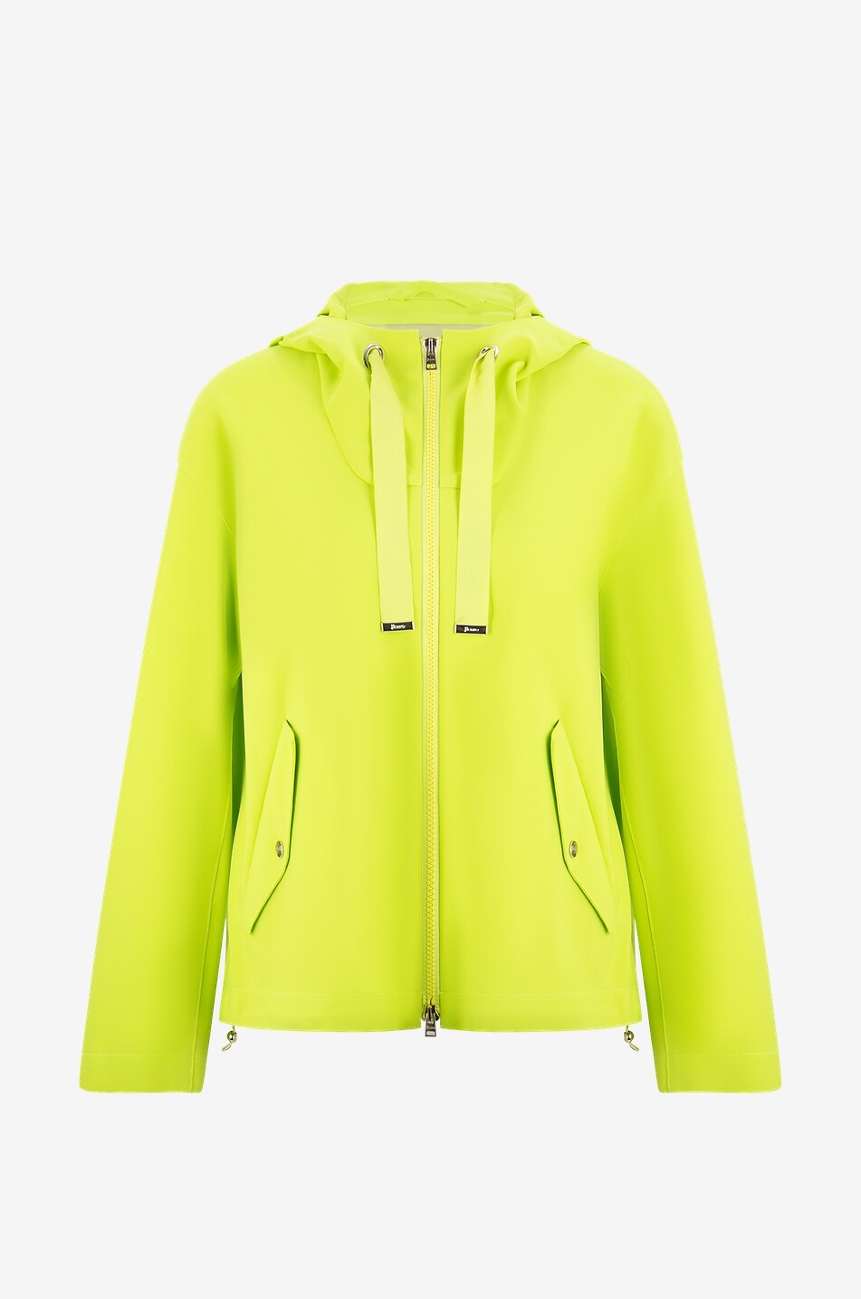 Laser cut hooded sports jacket