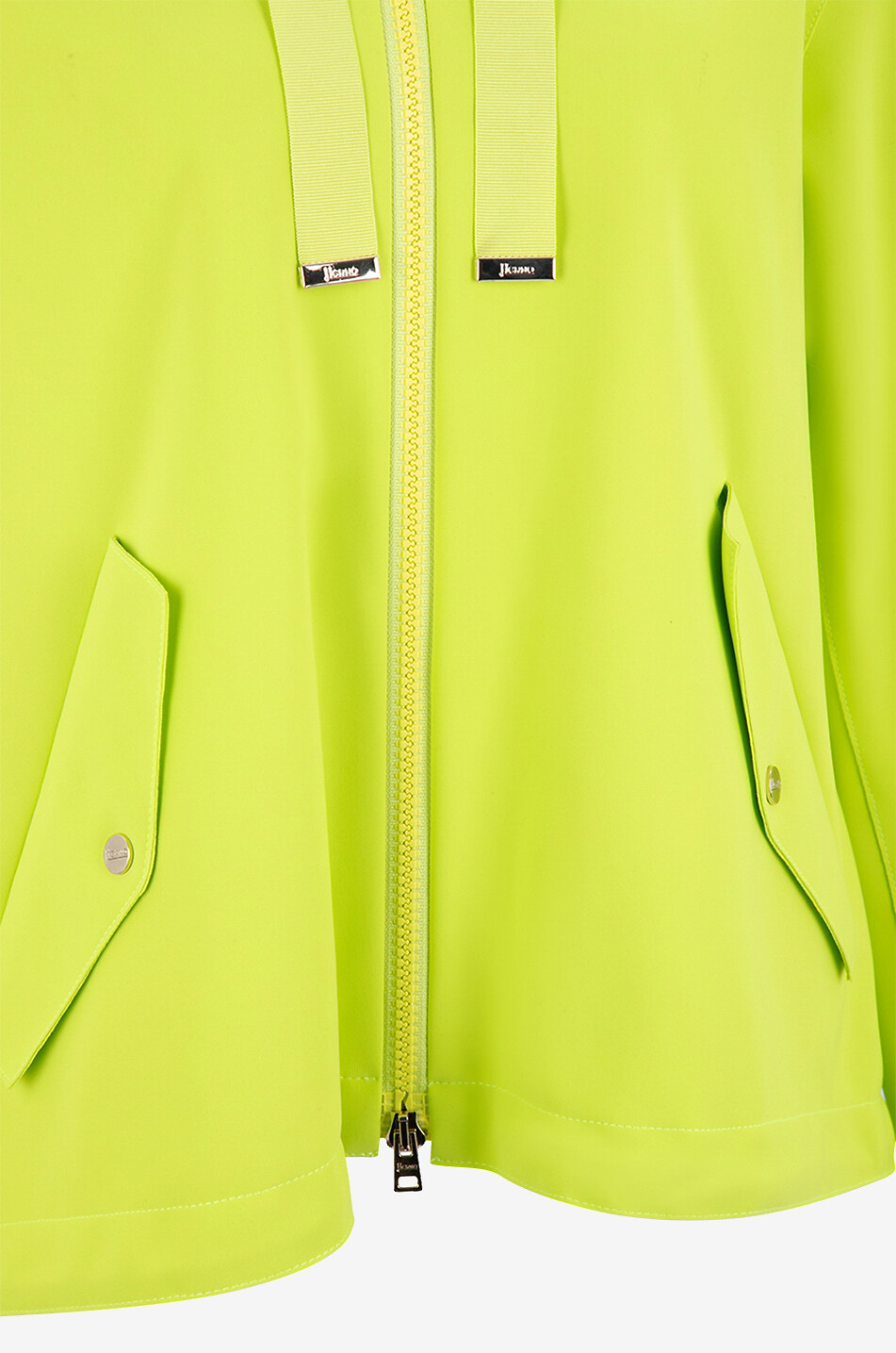 HERNO Blouson de sport à capuche coupé au laser Femme JAUNE 3