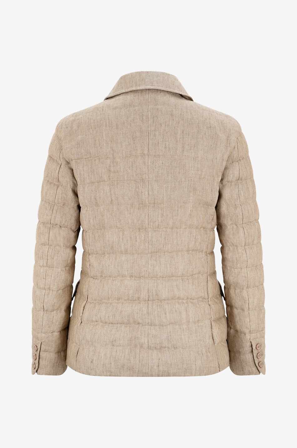 HERNO Lightweight cinched linen down jacket Women [akeneo-beigefonce] 2