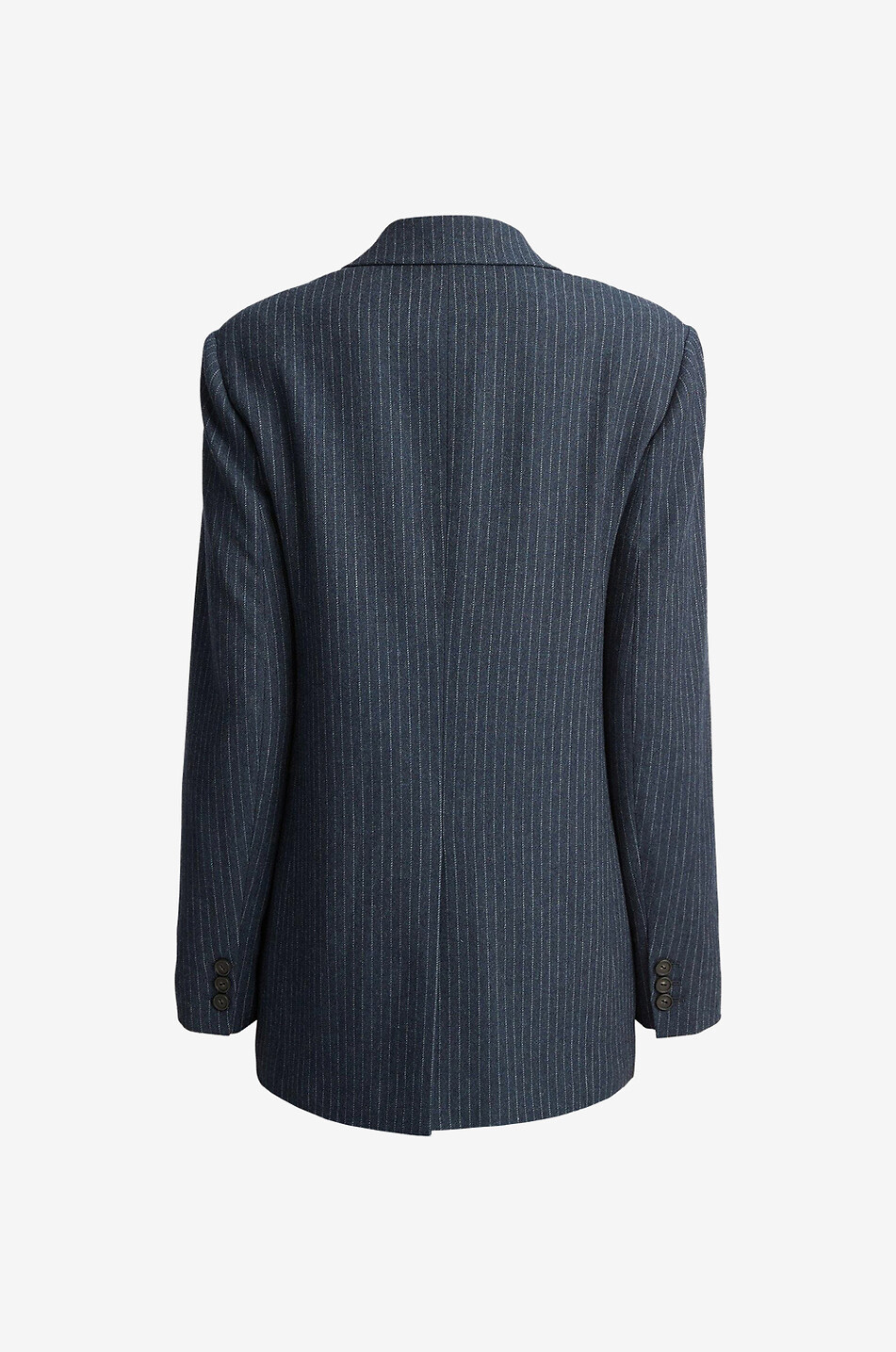 Blazer milleraie en laine mélangée oversize