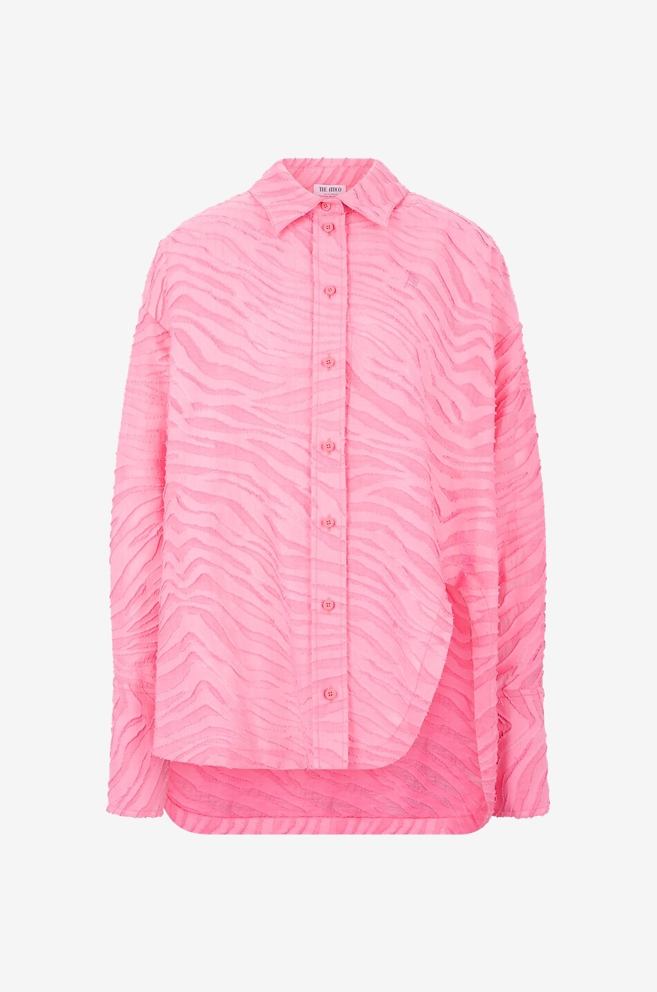 Oversize-Hemd mit Fil-Coupé-Zebramotiv Diana