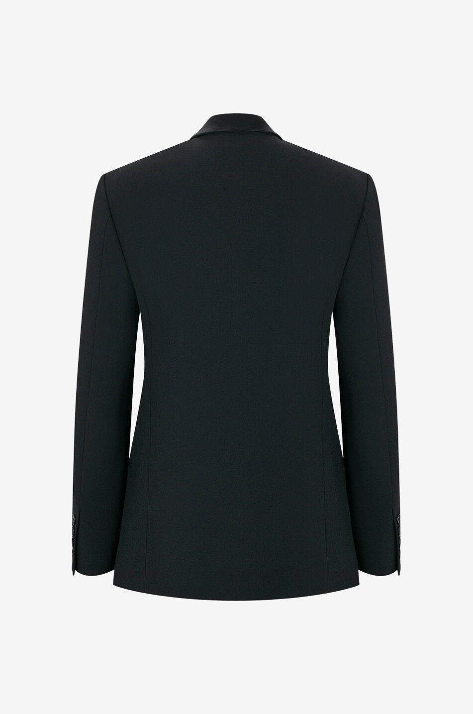 STELLA McCARTNEY Blazer en sergé de laine et satin Tuxedo Femme NOIR 2