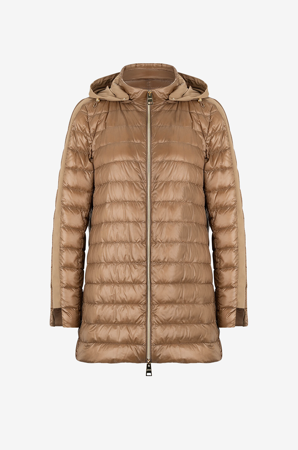 Ultralight lightweight A-line bi-material parka