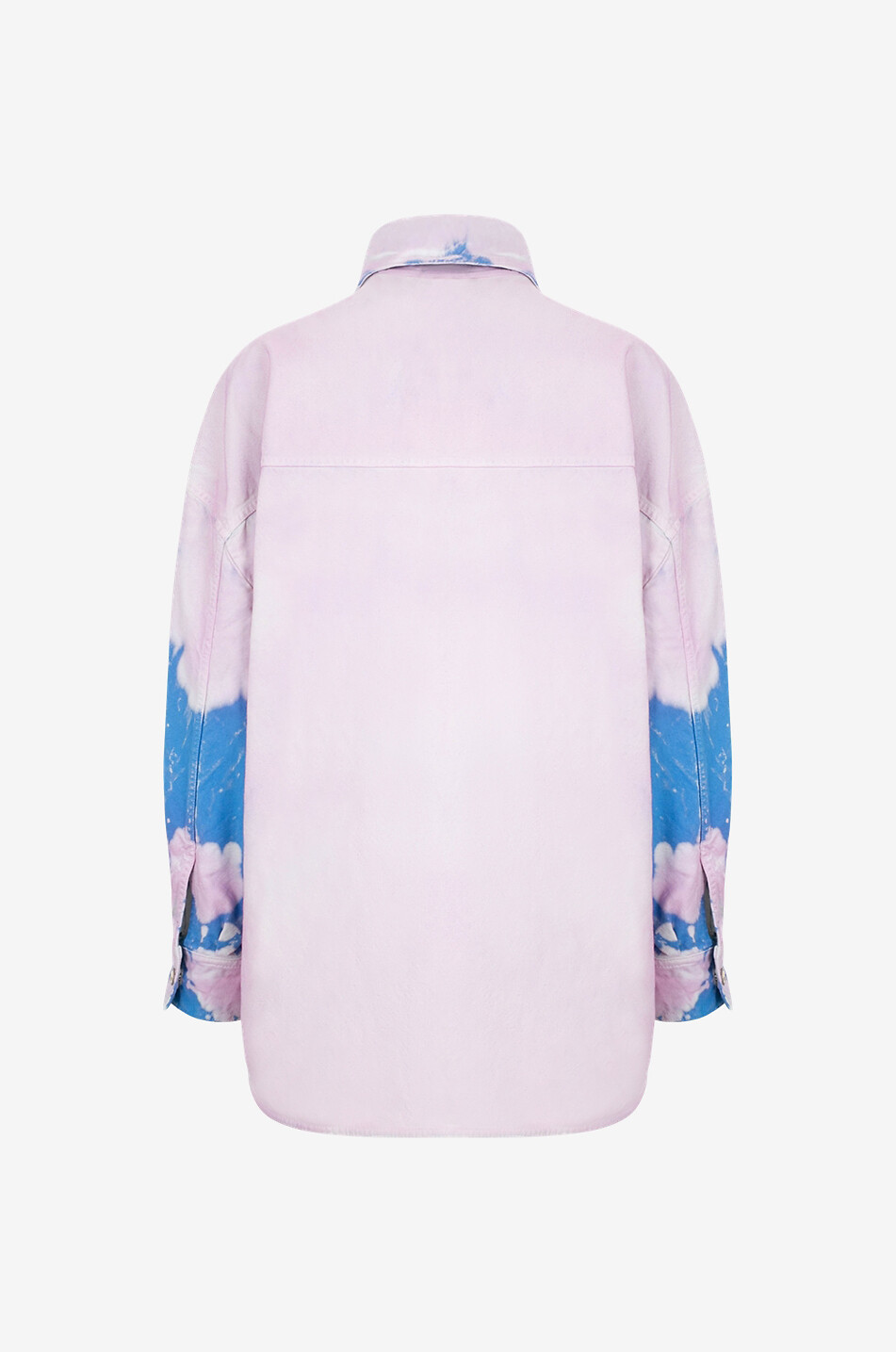 Oversize-Hemdjacke aus Tie-Dye-Canvas Elaine