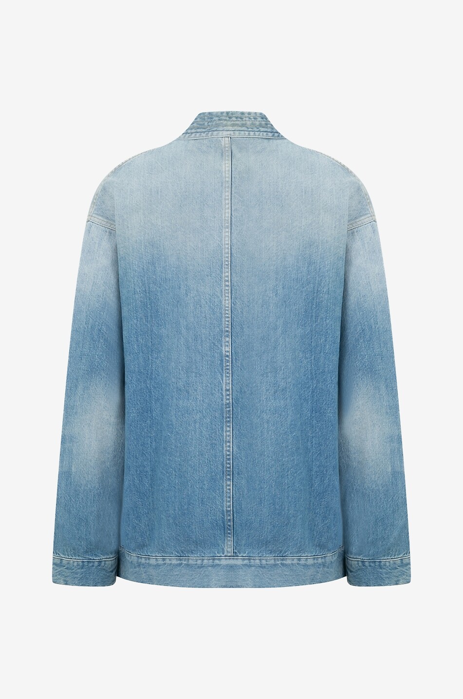 Light blue faded denim jacket best sale