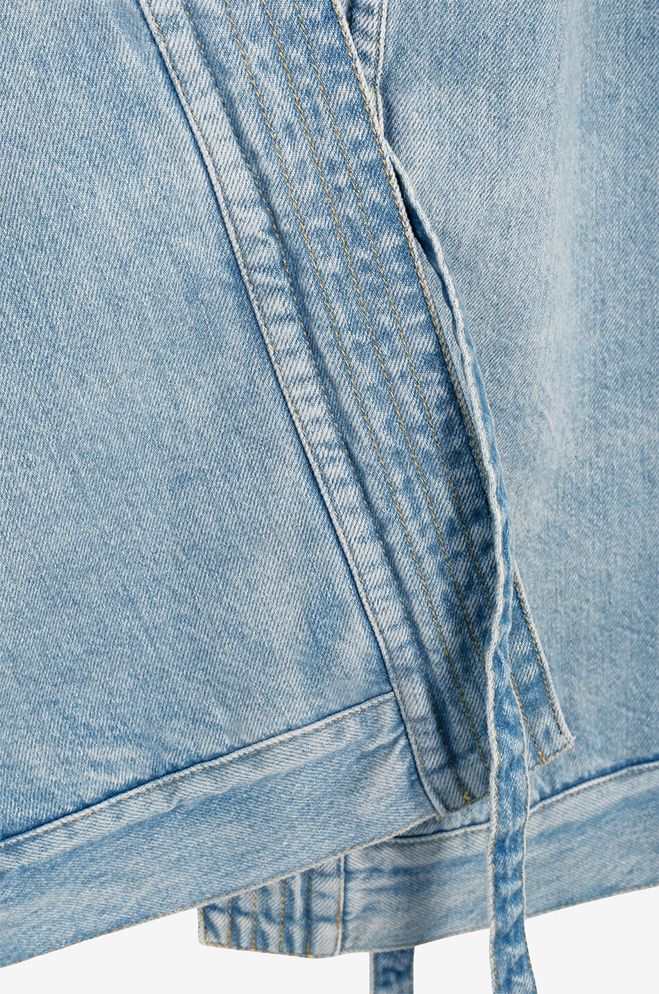 ALANUI Kerala Kimono Light Blue faded denim jacket Men LIGHT BLUE 3