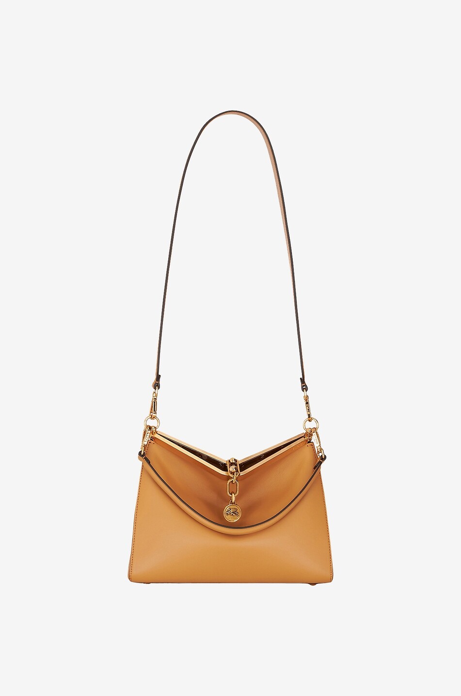 ETRO Handtasche aus Glattleder Vela Medium Damen KAMELFARBEN 9
