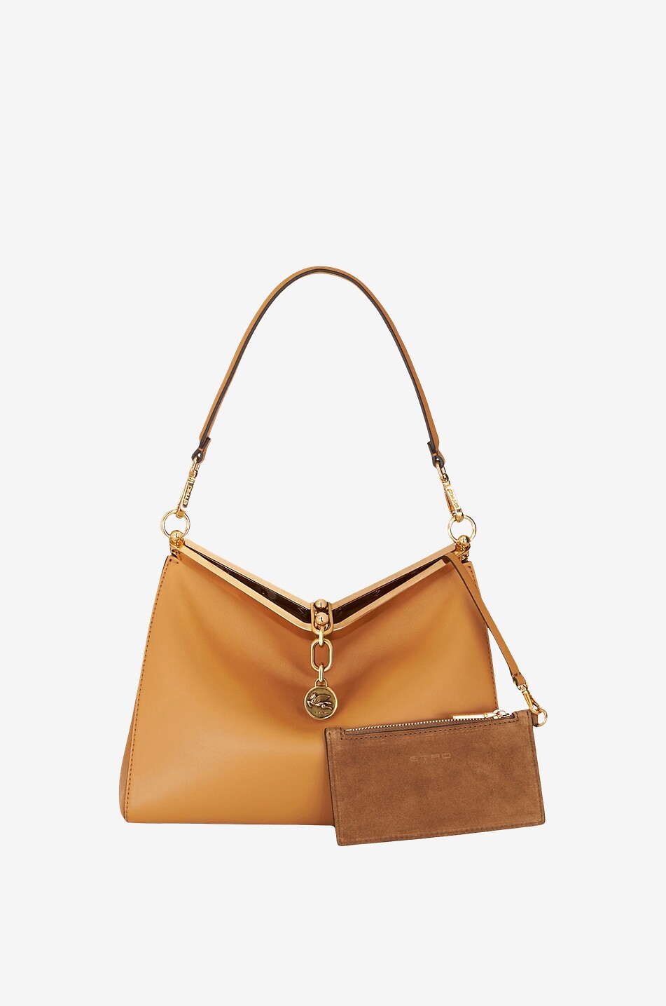 ETRO Handtasche aus Glattleder Vela Medium Damen KAMELFARBEN 2