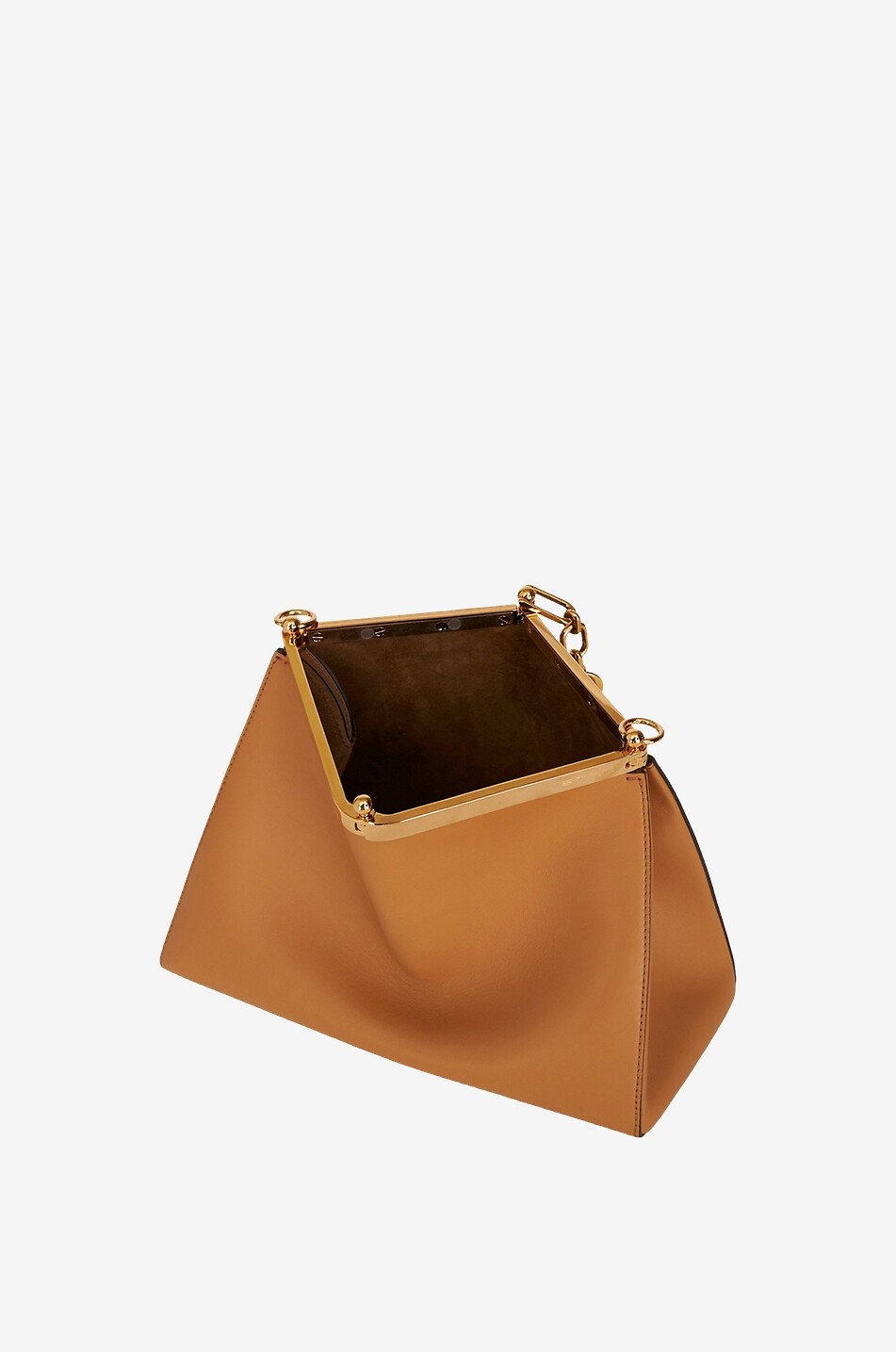 ETRO Handtasche aus Glattleder Vela Medium Damen KAMELFARBEN 6