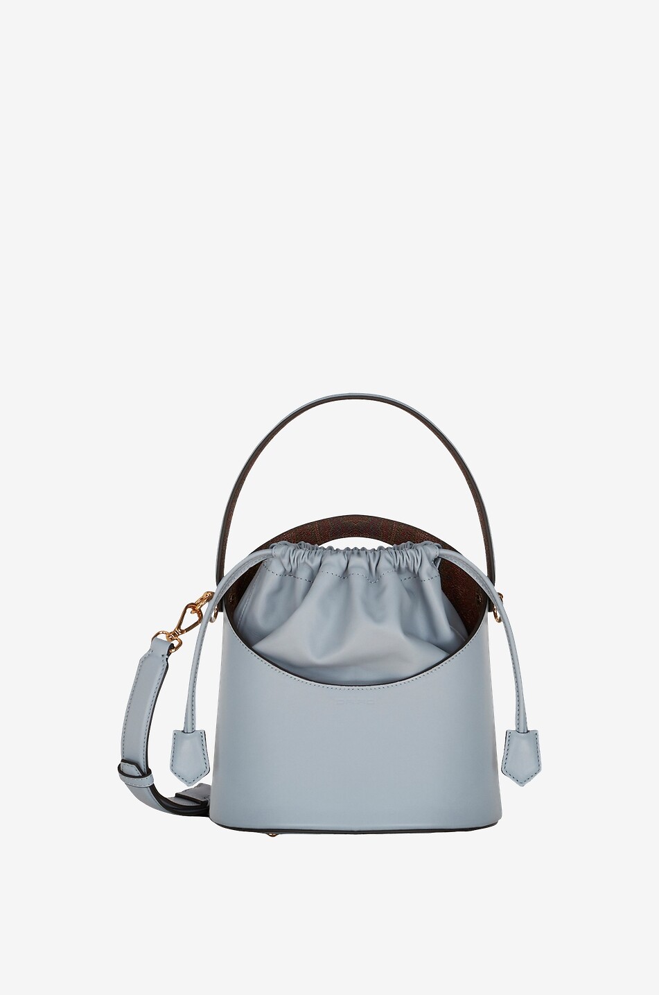 Saturno Medium leather bucket bag