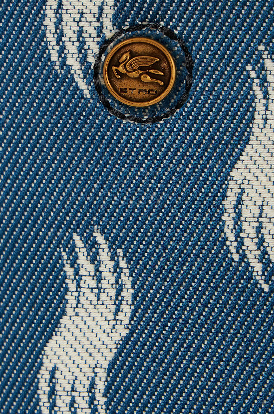 Sac cabas en jacquard et cuir Medium