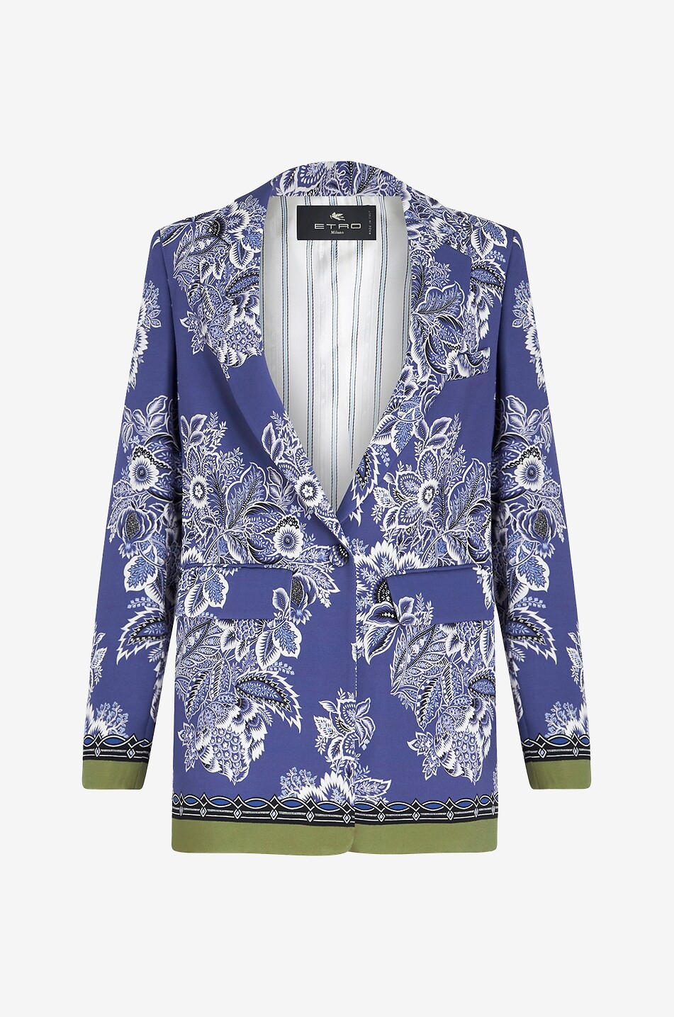 Gerader Cady-Blazer mit Print Bandana Bouquet