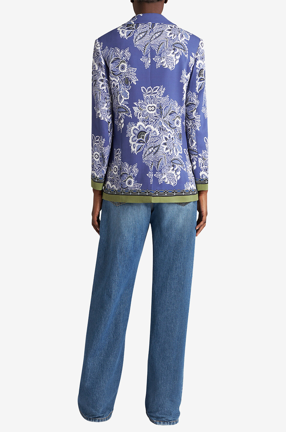 Gerader Cady-Blazer mit Print Bandana Bouquet