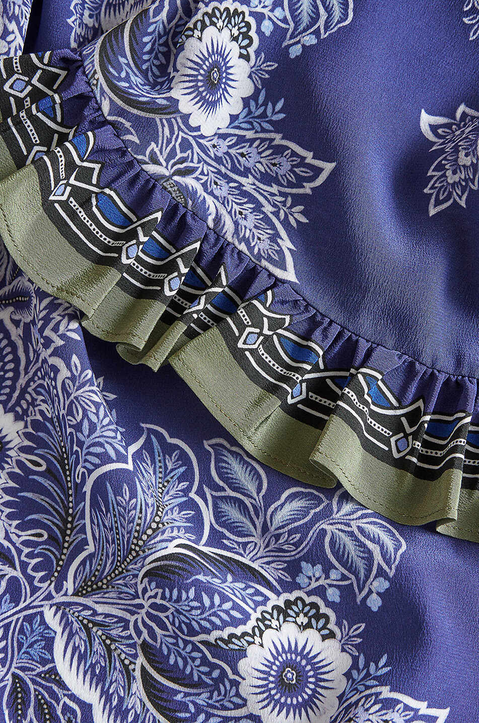 ETRO Bouquet Bandana long silk skirt Women MULTI COLOURED 7