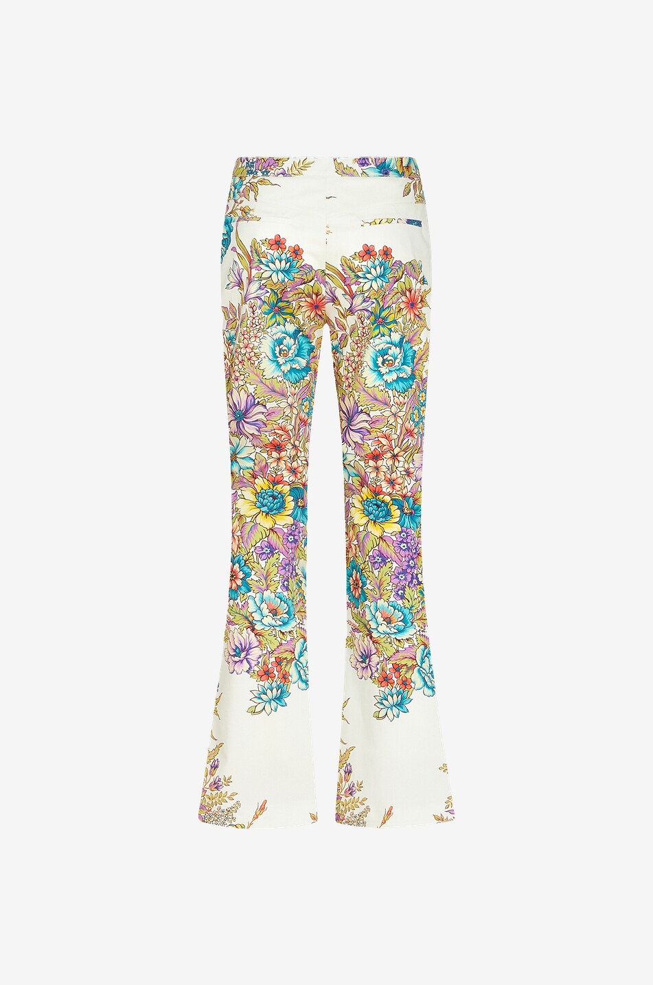 ETRO Ausgestellte Hose mit hoher Taille und Print Bouquet Damen BUNT 2