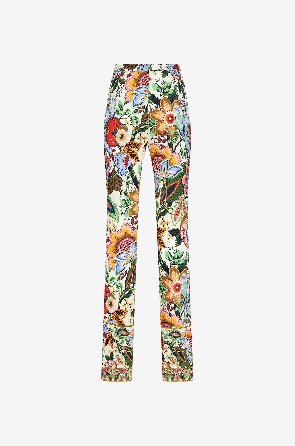 ETRO Pantalon slim en crêpe fleurie Bouquet Femme MULTICOLORE 2