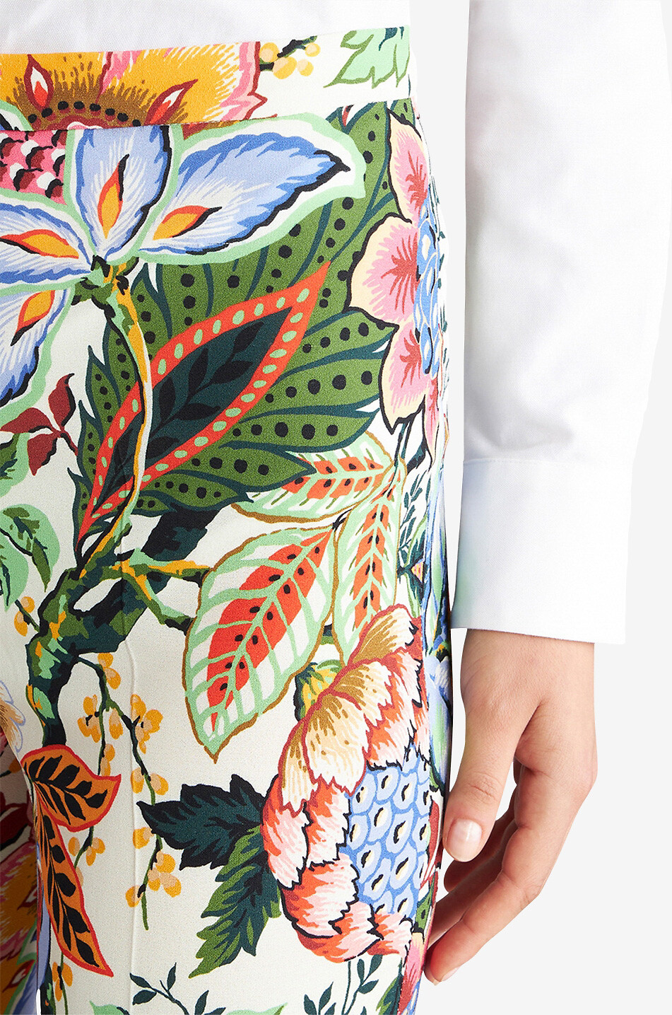 ETRO Pantalon slim en crêpe fleurie Bouquet Femme MULTICOLORE 6
