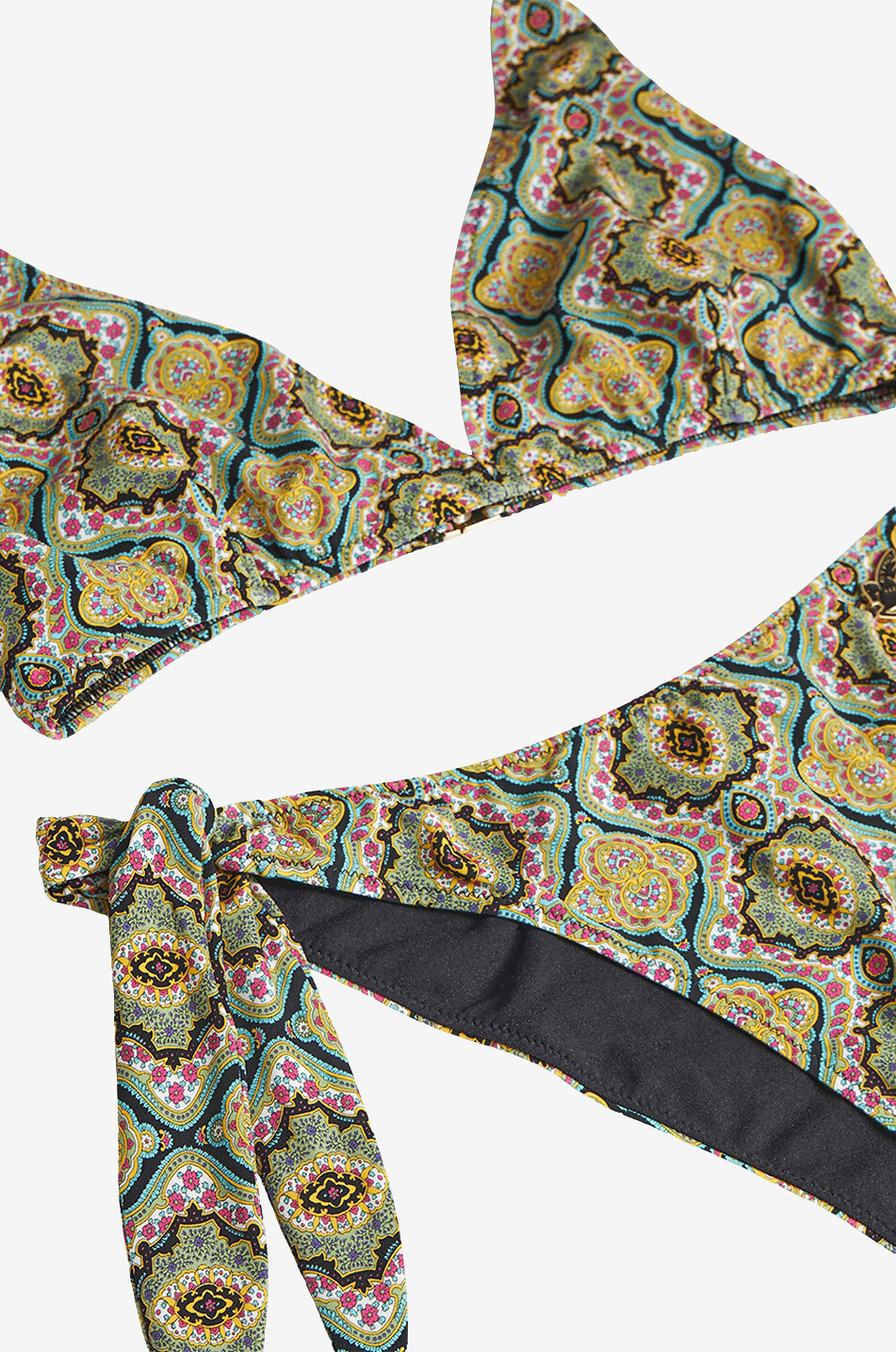 ETRO Bikini triangle imprimé Paisley Medaillons Femme VERT FONCÉ 3
