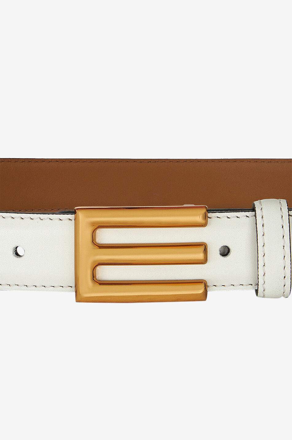ETRO Wendbarer Ledergürtel mit Monogrammschnalle - 30 mm Damen CREMEFARBEN 3