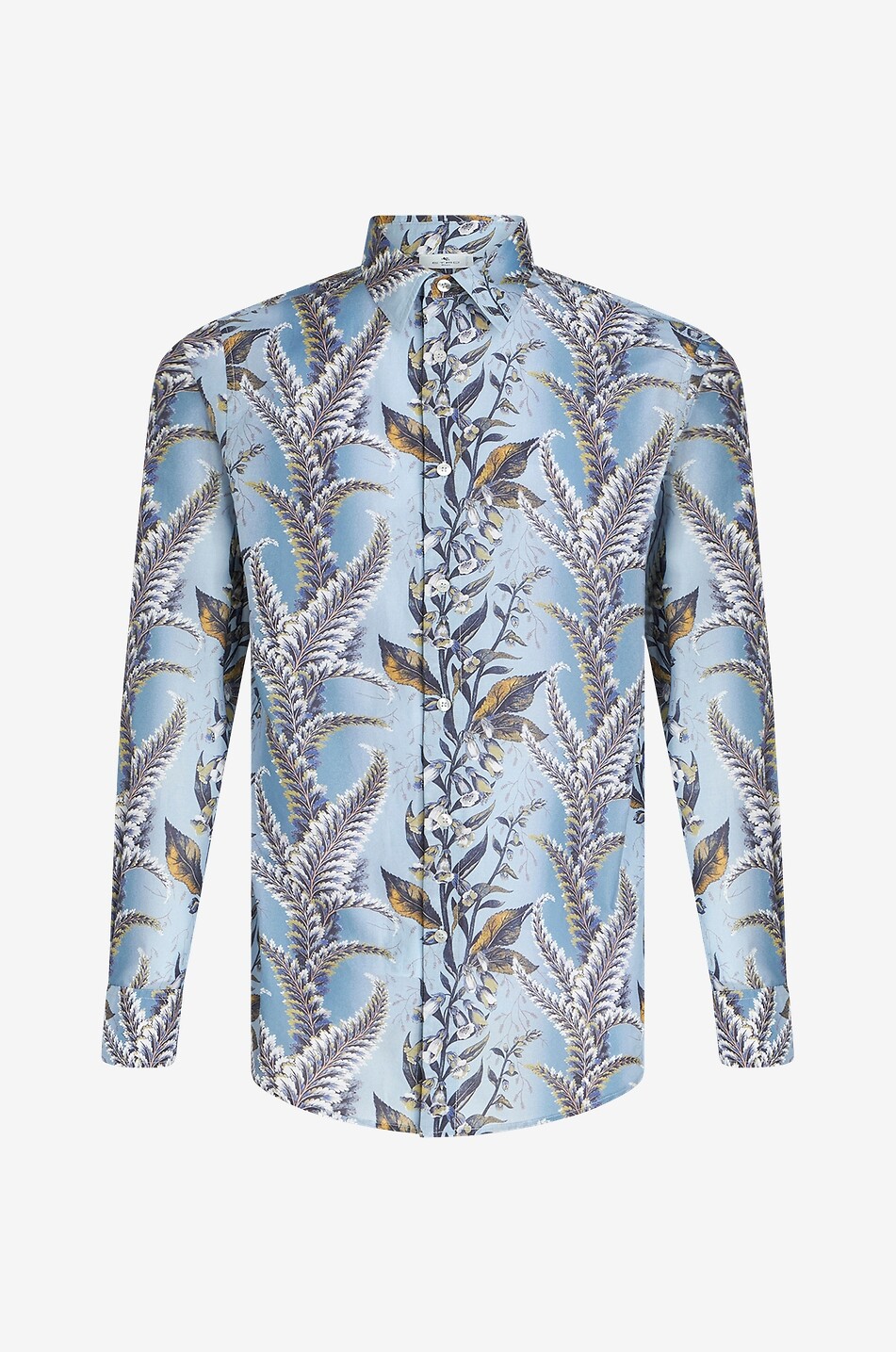 ETRO Leichtes Baumwollhemd mit Farn- und Blütenprint Herren HELLBLAU 1