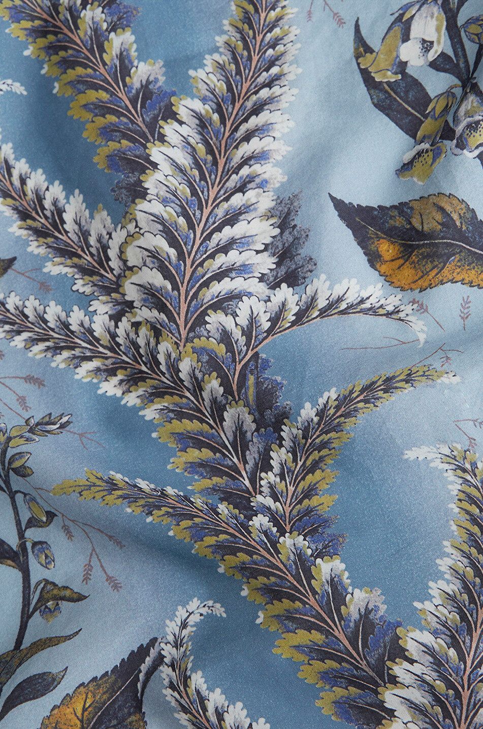 ETRO Leichtes Baumwollhemd mit Farn- und Blütenprint Herren HELLBLAU 3