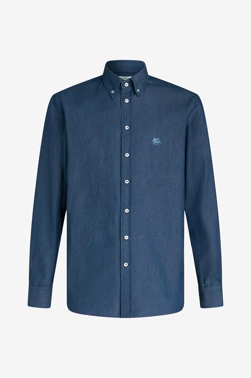 Hemd aus leichtem bedrucktem Denim Pegaso