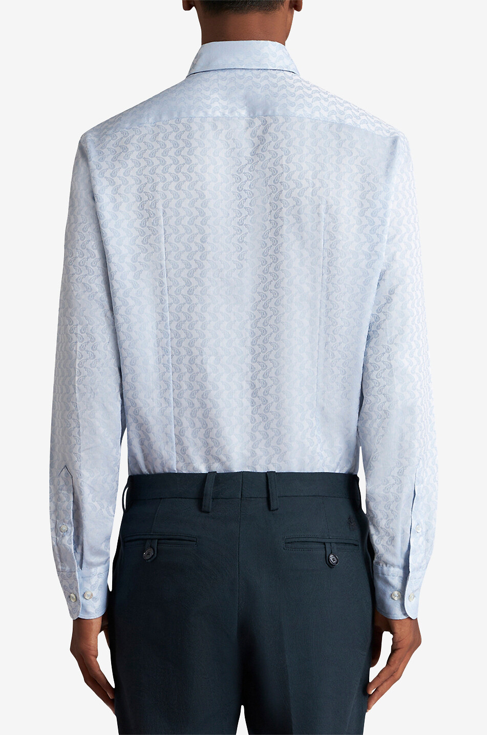 Chemise en jacquard de coton motifs Paisley