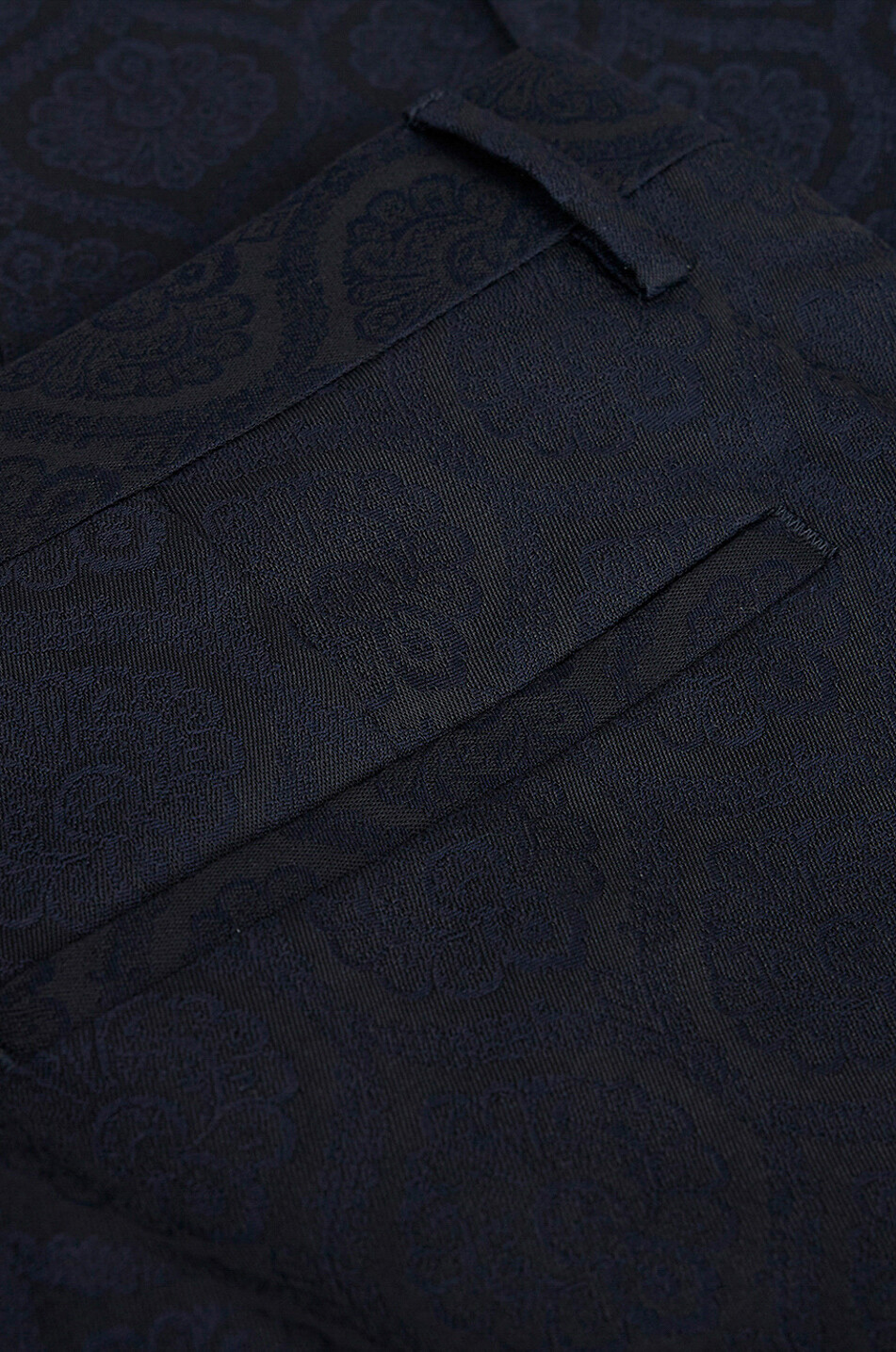 ETRO Slim-Fit-Abendhose aus Jacquard Medaillons Herren DUNKELBLAU 6