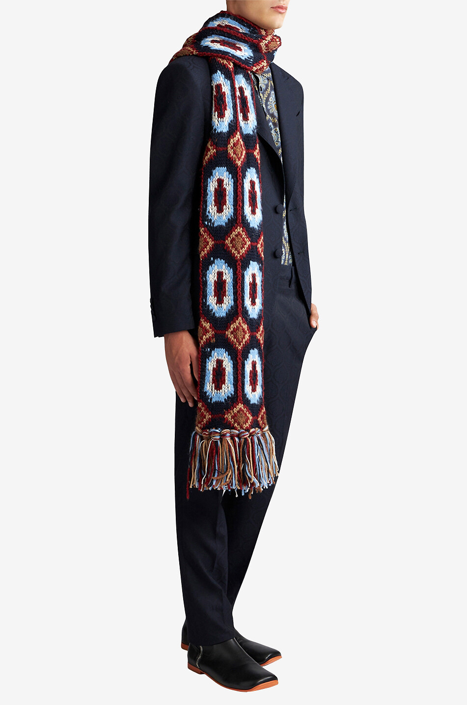 ETRO Slim-Fit-Abendhose aus Jacquard Medaillons Herren DUNKELBLAU 5