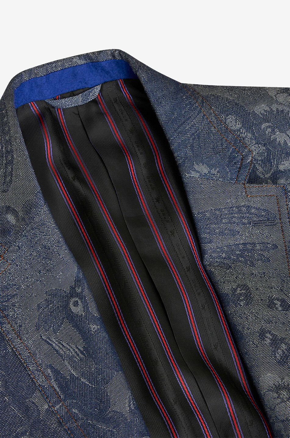 ETRO Blazer en jacquard de denim Still Life Homme BLEU MOYEN 7
