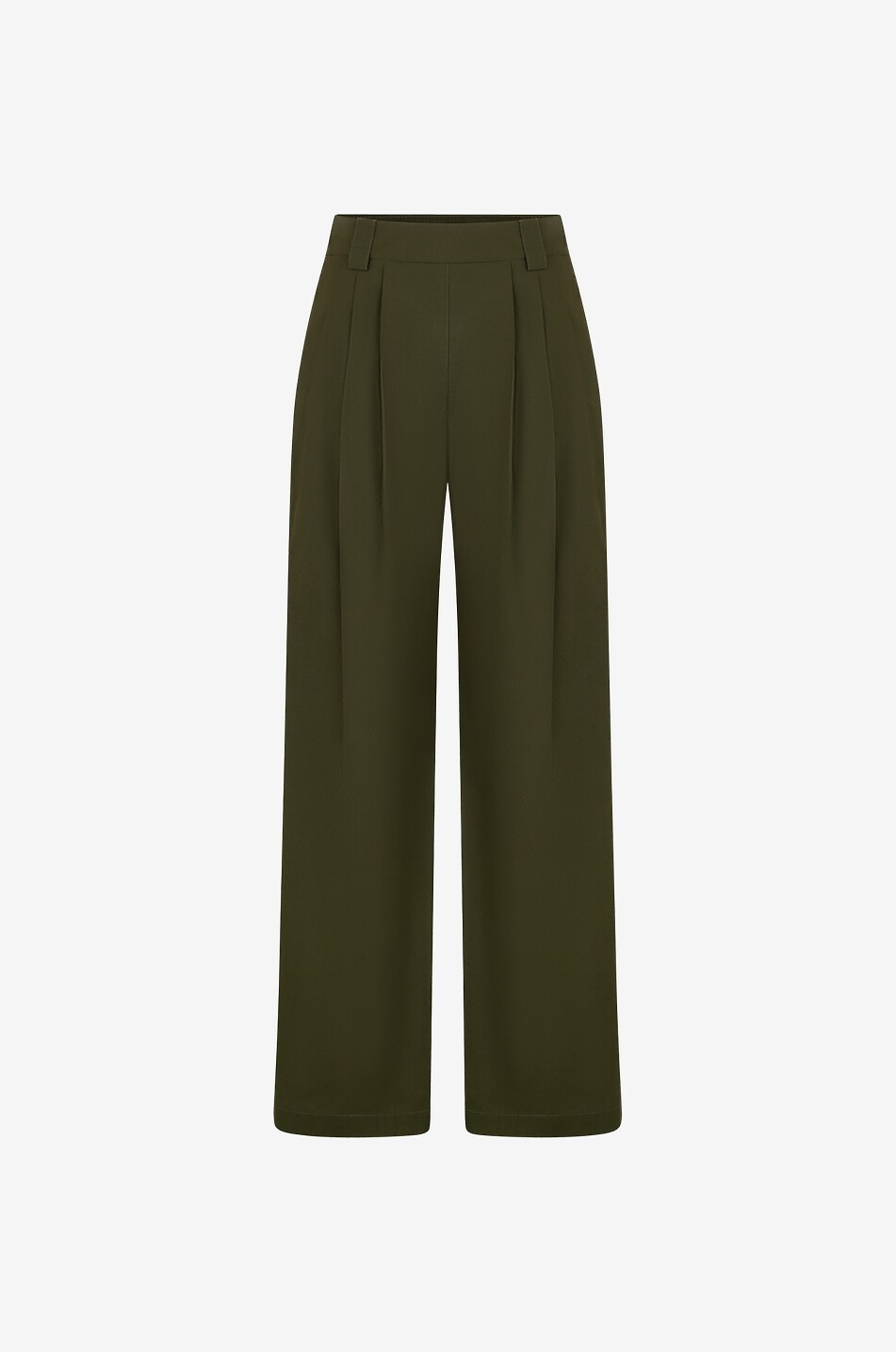 Lanzarote poplin trousers with waistband tucks