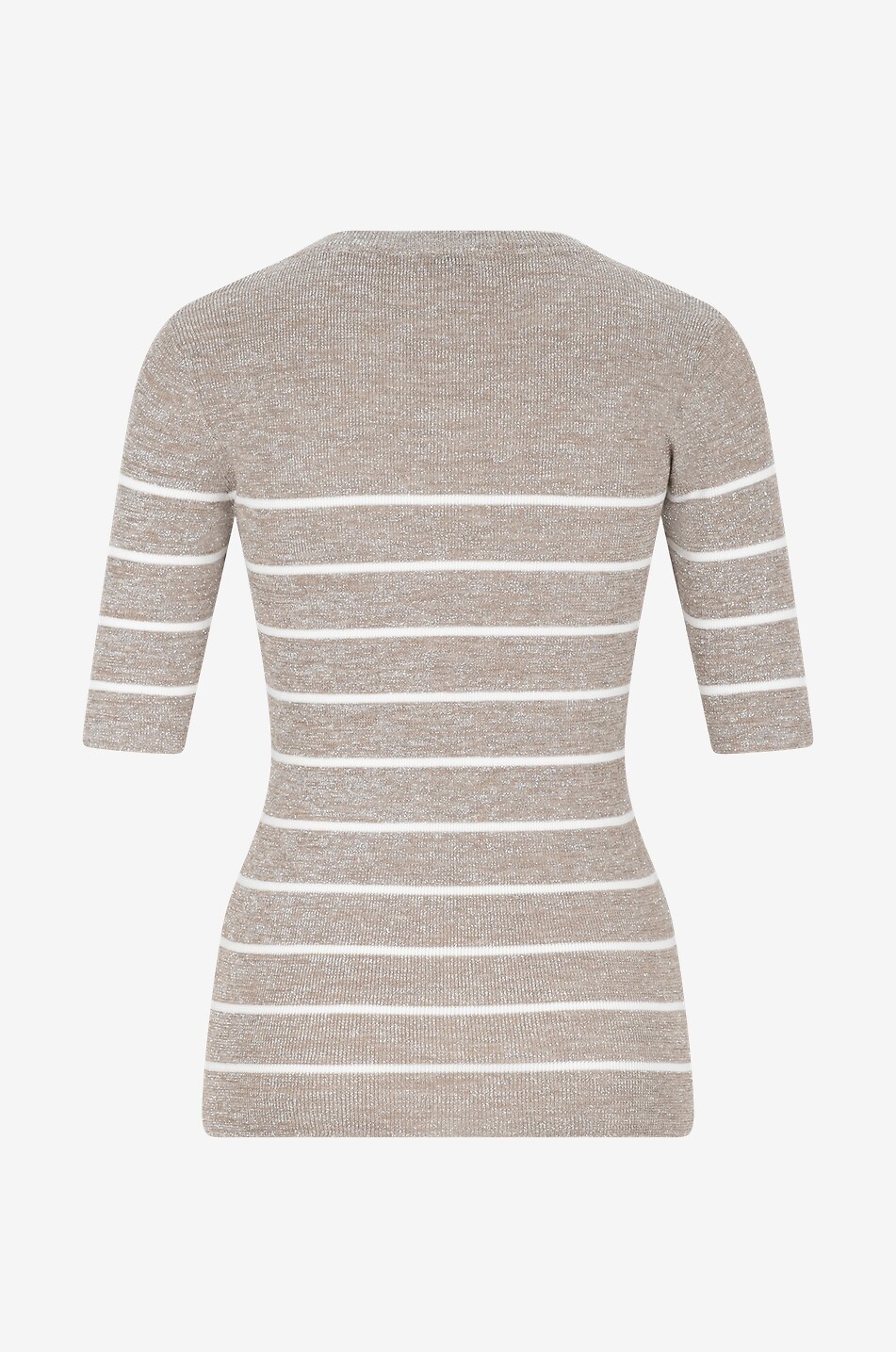 BRUNELLO CUCINELLI Gestreifter Schlauchpullover aus Leinen und Lurex Damen BUNT 2