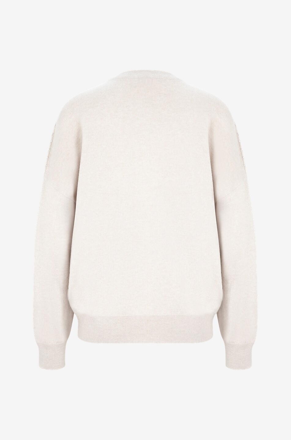 BRUNELLO CUCINELLI Oversize cashmere jumper with diagonal sparkling stripes Women BEIGE 2