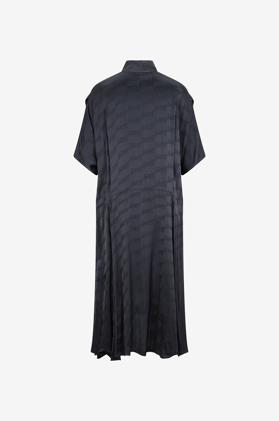 BALENCIAGA Asymmetrisches Oversize-Kleid aus BB-Jacquard Damen GRAU 2
