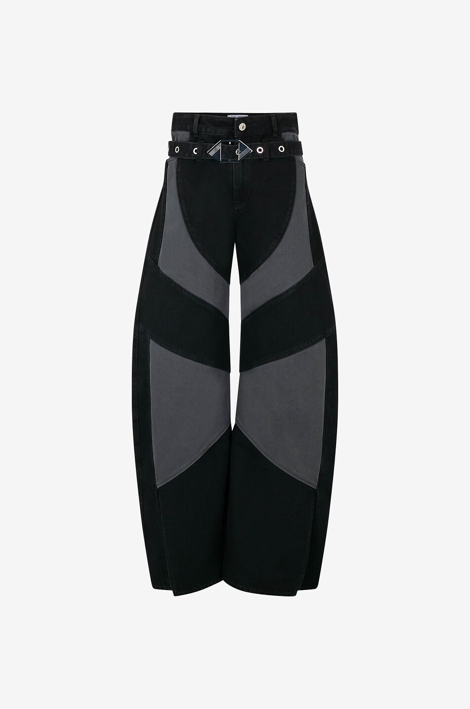 Long Pants banana fit patchwork jeans