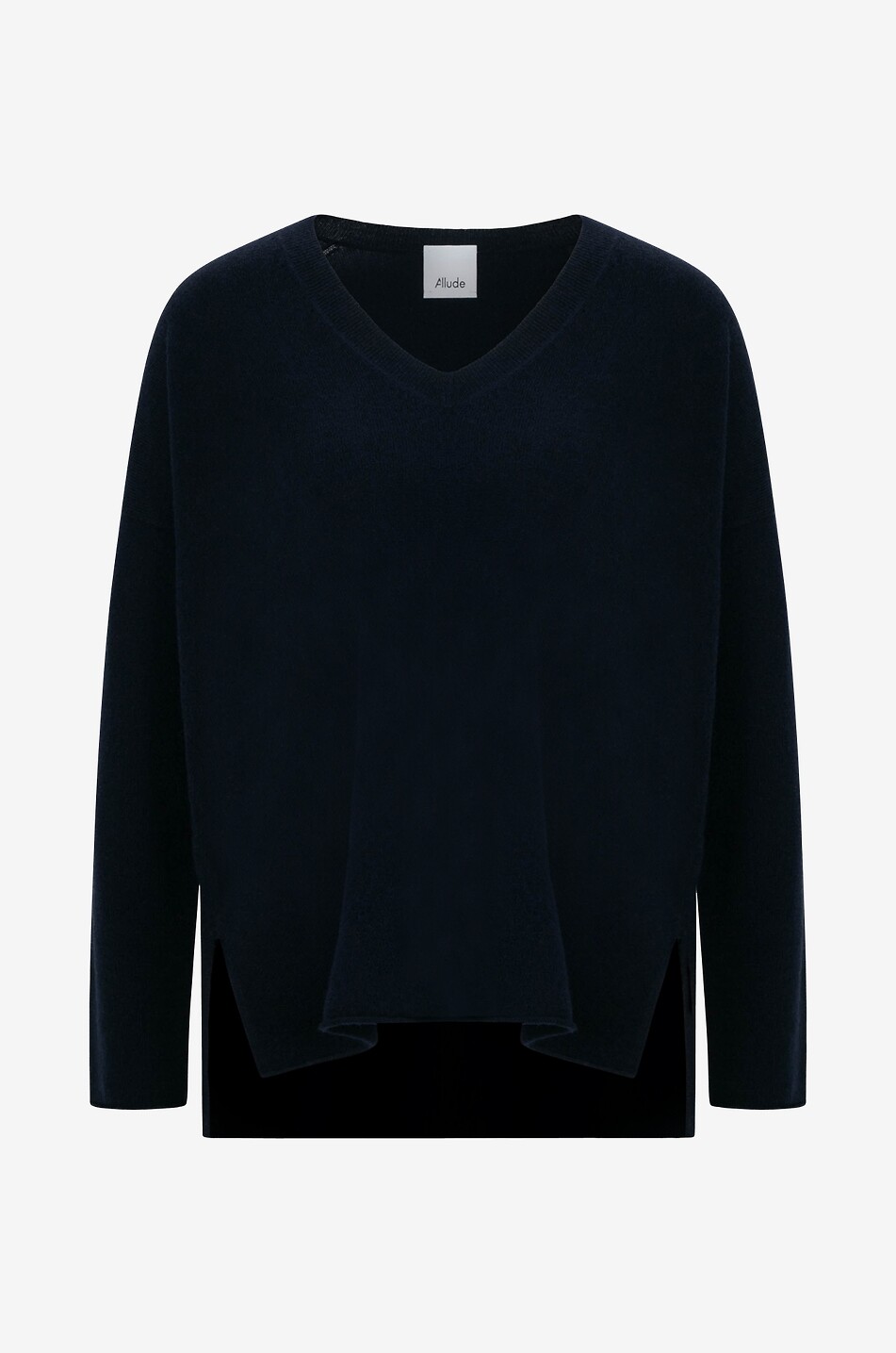 Boxy-Pullover aus feinem Kaschmir mit V-Ausschnitt