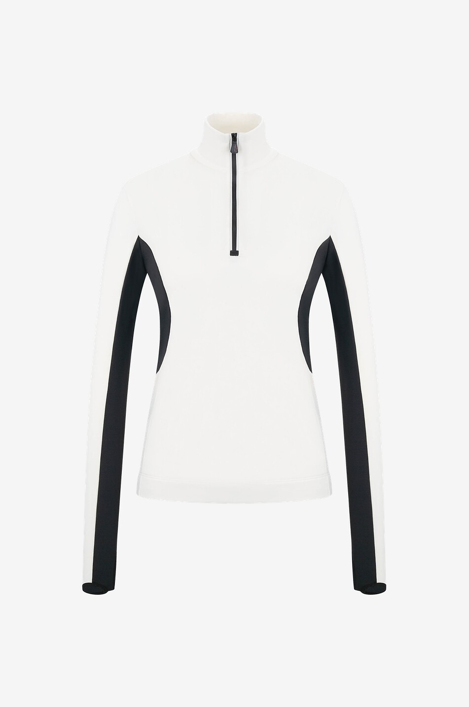 MONCLER GRENOBLE Sous-pull bicolore en Polartec Femme BLANC 1