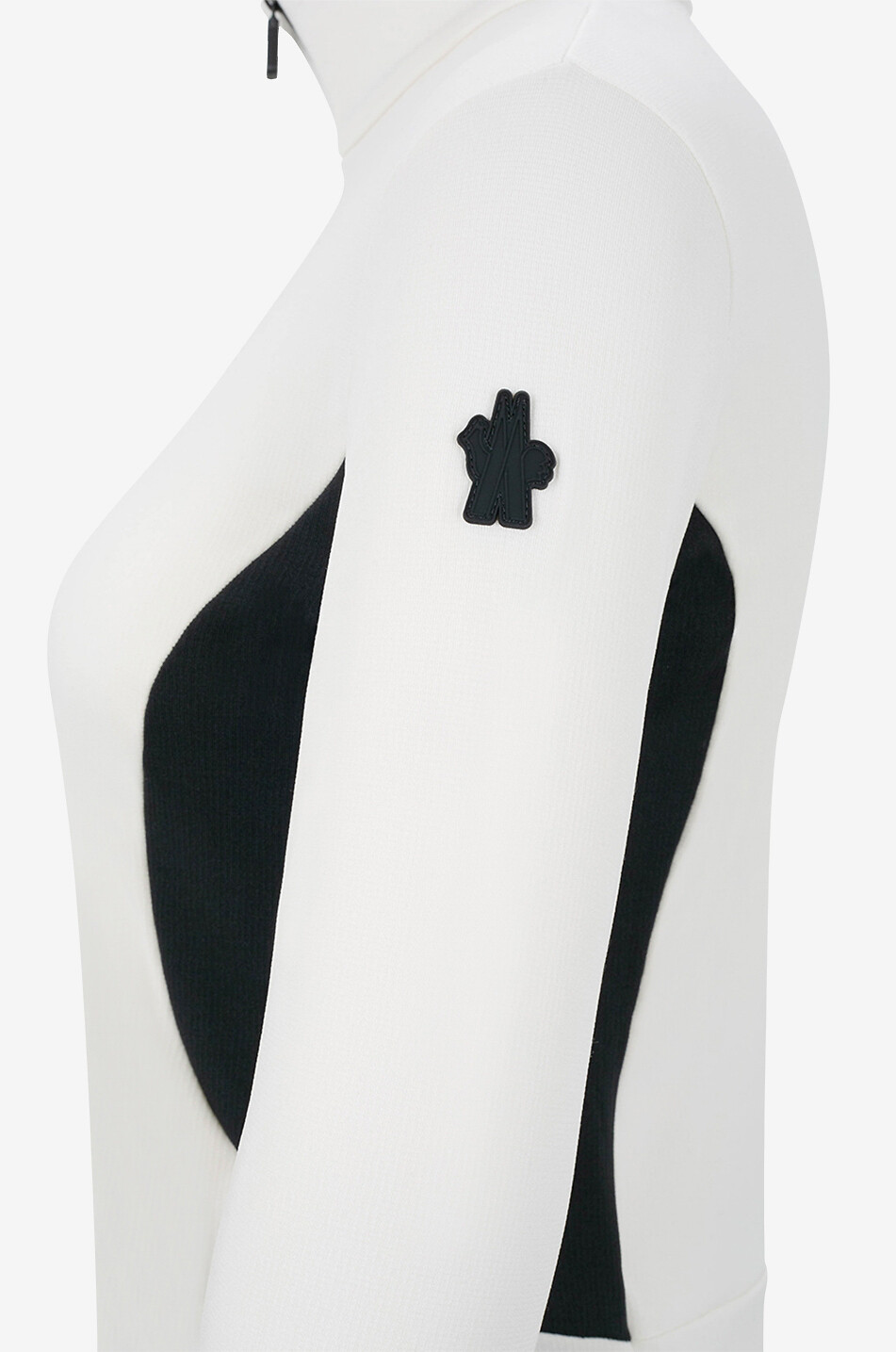 MONCLER GRENOBLE Sous-pull bicolore en Polartec Femme BLANC 3