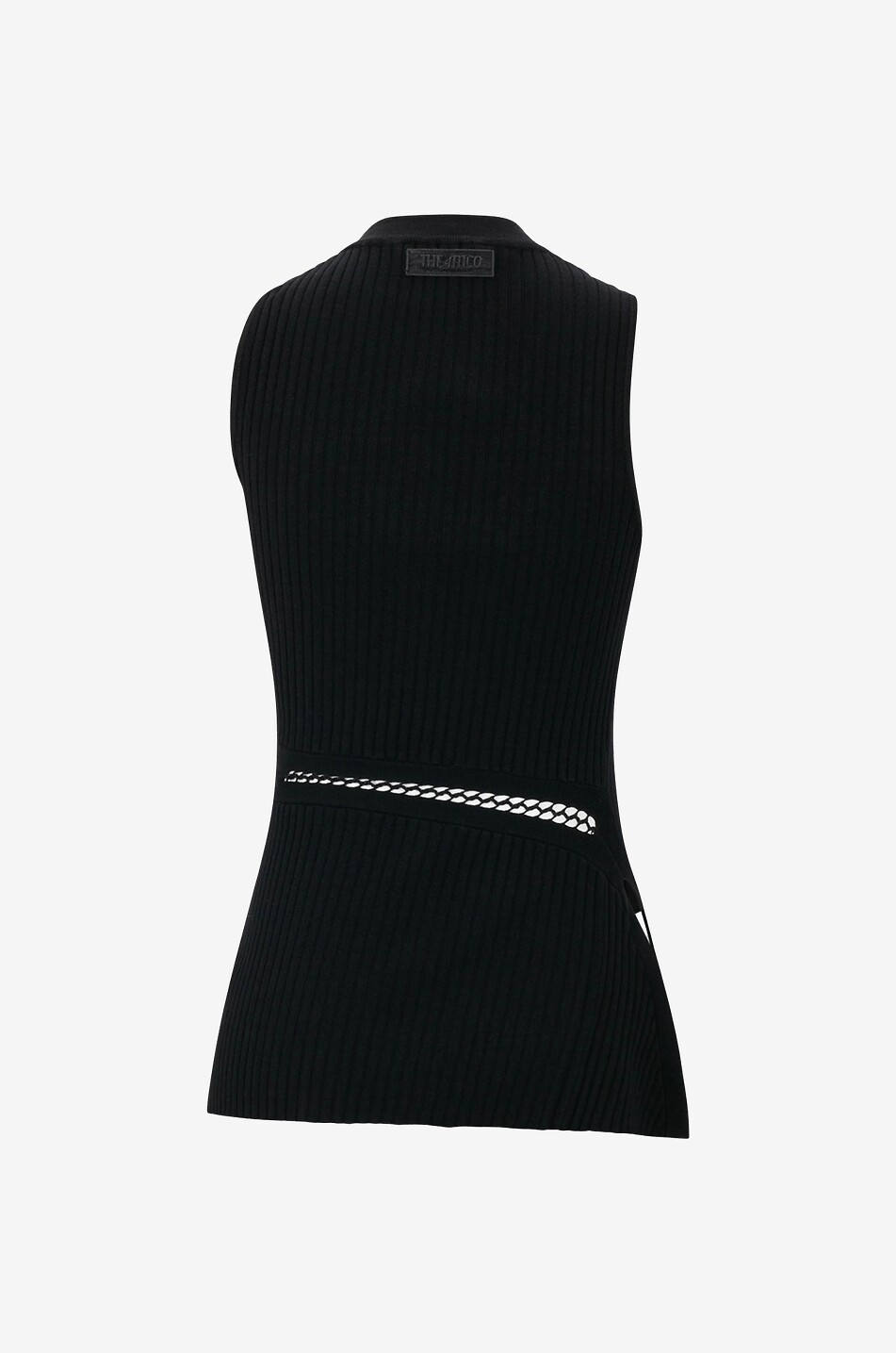 Ärmelloses Stricktop mit Ausschnitten